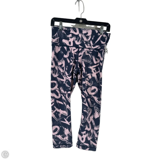 Athletic Leggings By Lululemon In Blue & Pink, Size: 8