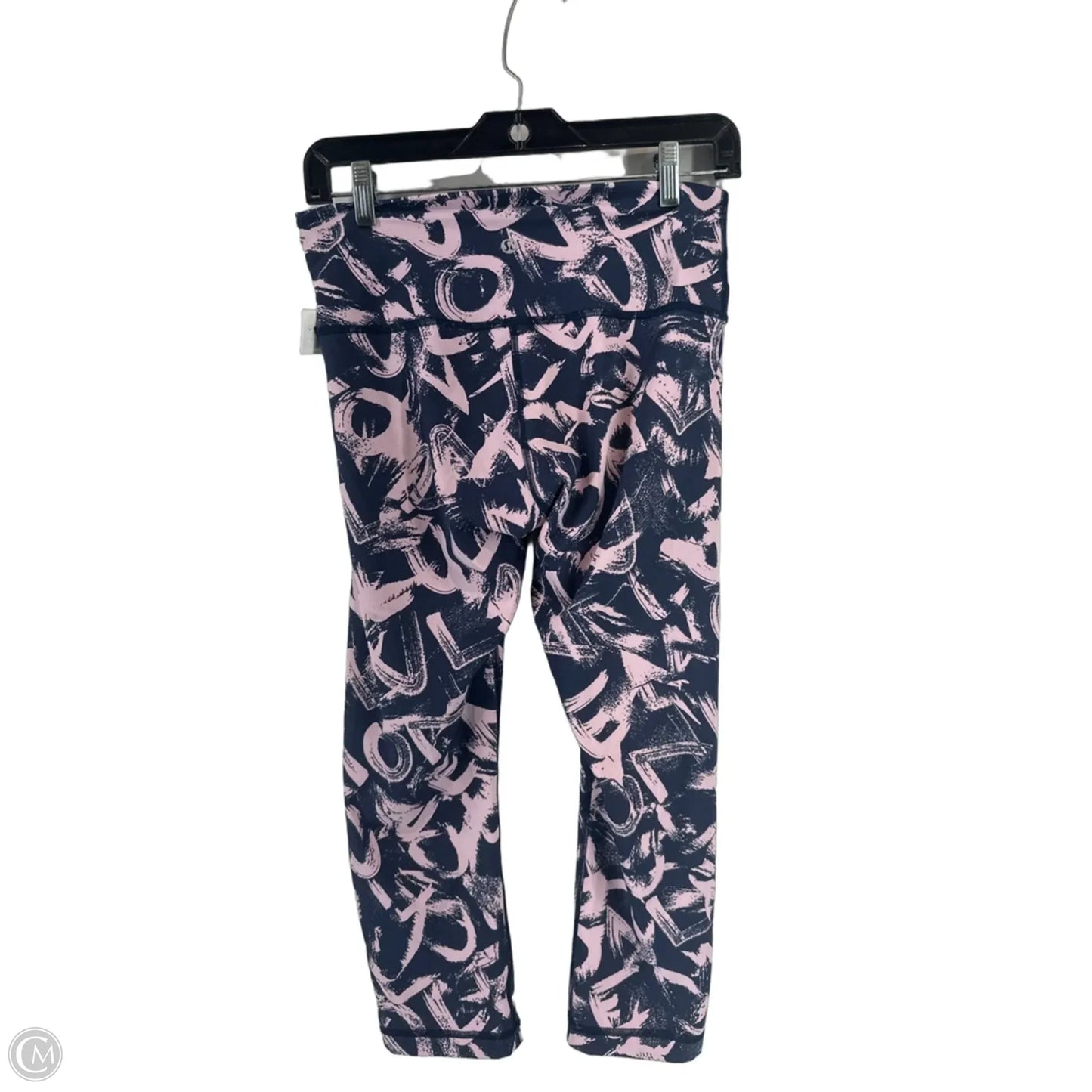 Athletic Leggings By Lululemon In Blue & Pink, Size: 8