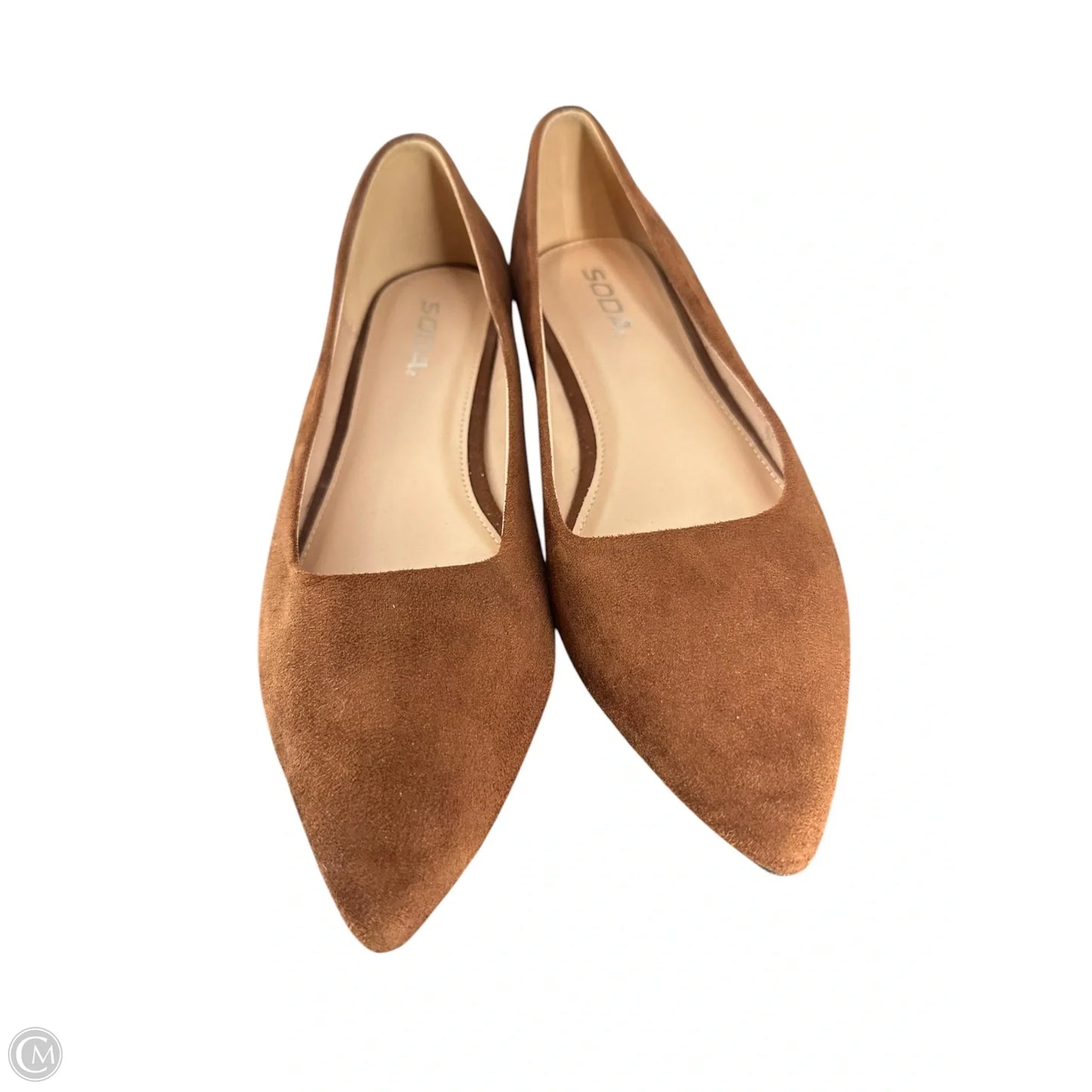Shoes Flats By Soda In Bronze, Size: 8.5