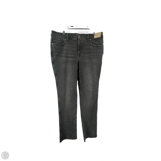 Jeans Straight By Madewell In Black Denim, Size: 10