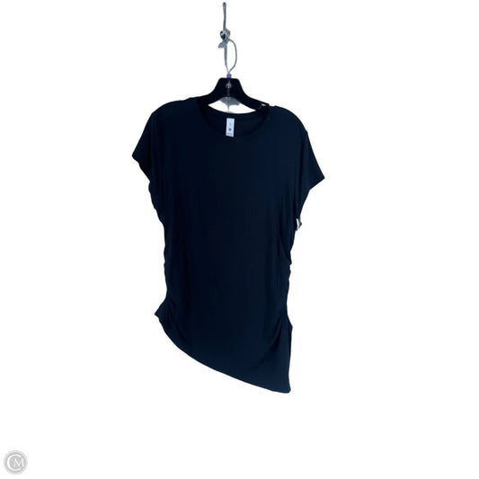 Athletic Top Short Sleeve By Lululemon In Black, Size: Xl