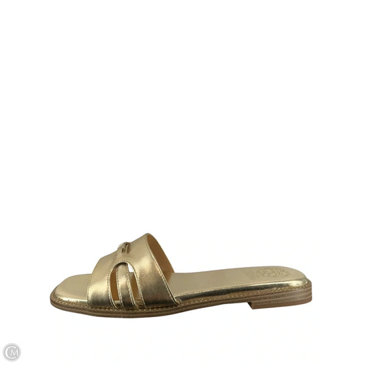 Sandals Flats By Vince Camuto In Gold, Size: 10