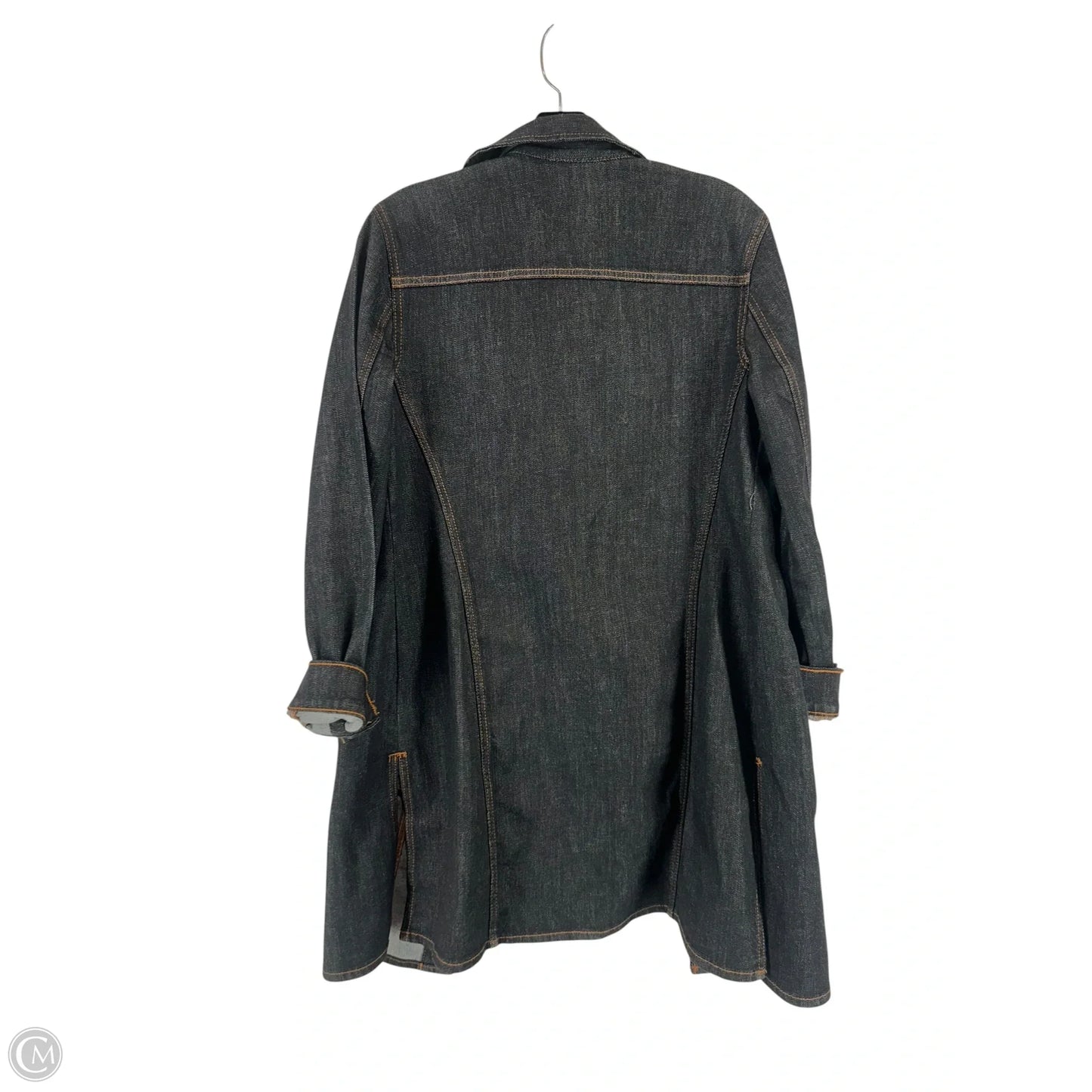 Jacket Denim By Chicos In Black, Size: 0