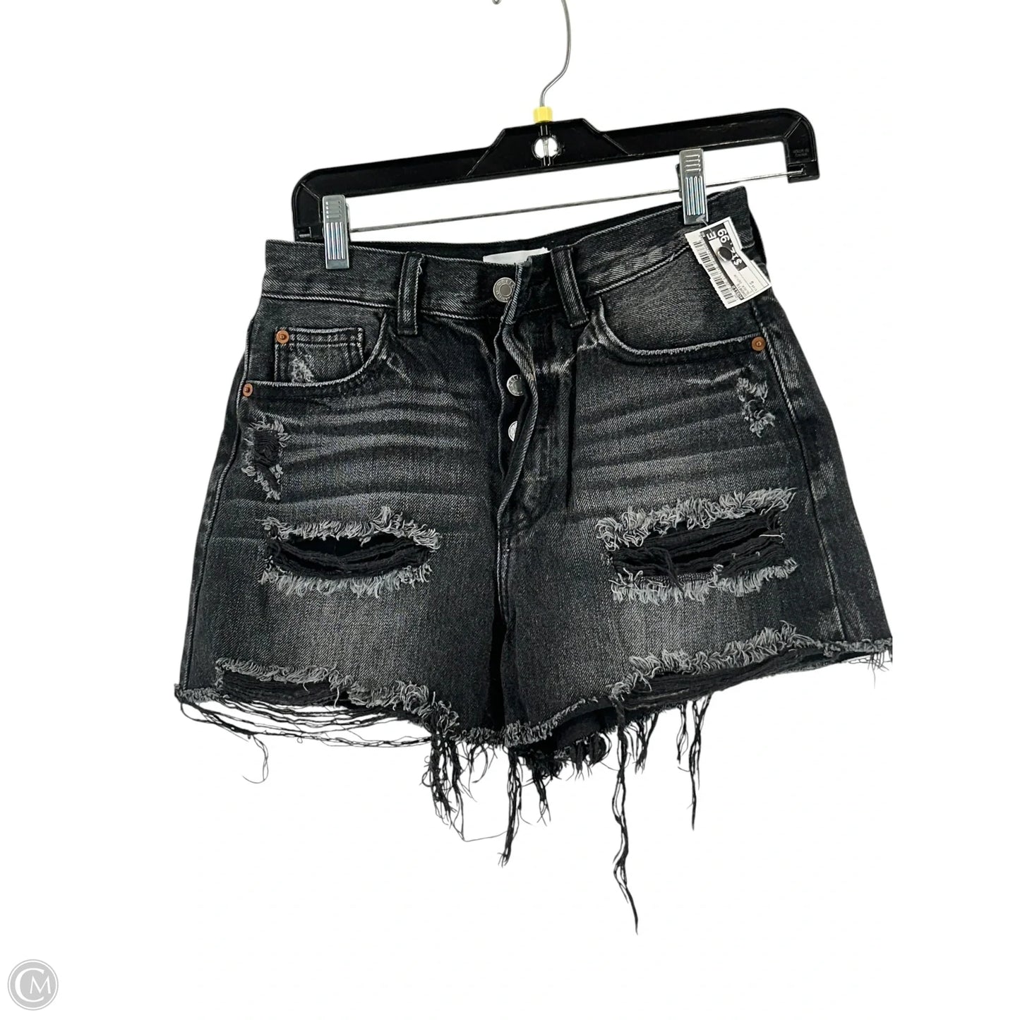 Shorts By Cello In Black Denim, Size: S