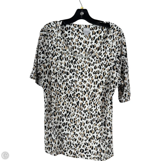 Top Long Sleeve By Chicos In Animal Print, Size: 2