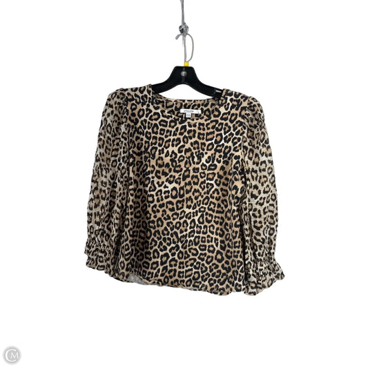 Top 3/4 Sleeve By Chicos In Animal Print, Size: M