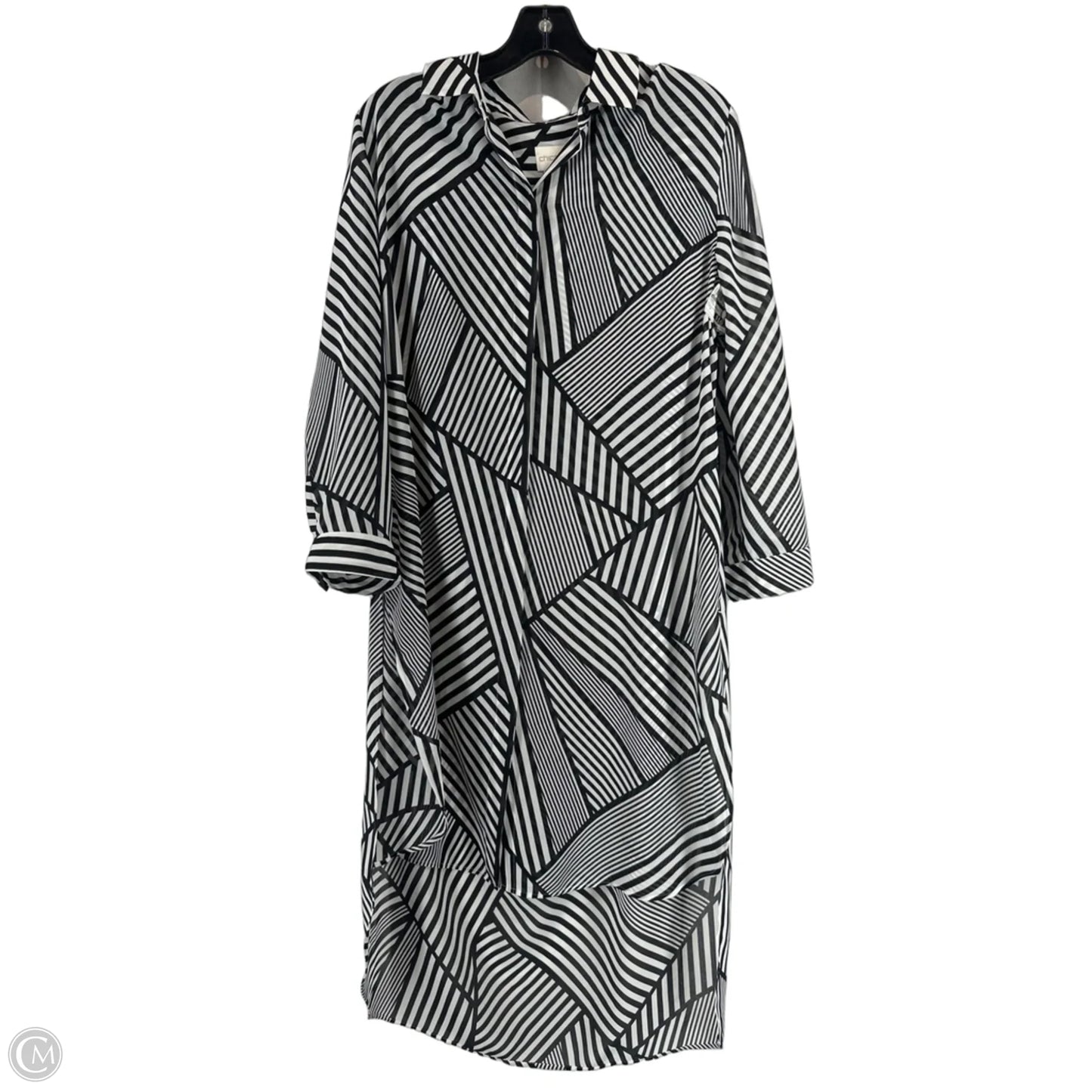 Shawl By Chicos In Striped Pattern, Size: 2