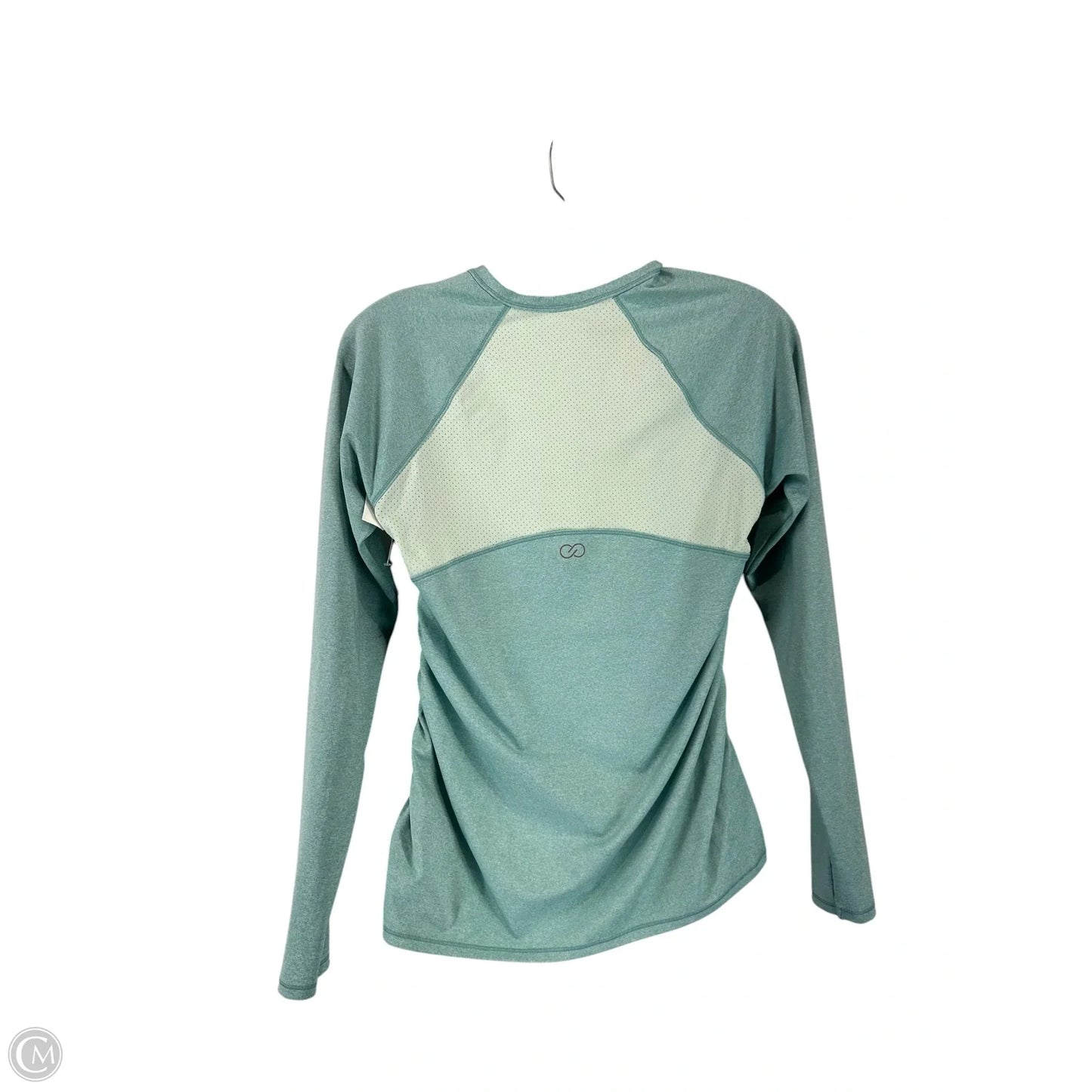Athletic Top Long Sleeve Collar By Calia In Teal, Size: S