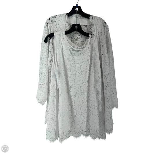 Sweater 2pc By Isaac Mizrahi Live Qvc In White, Size: Xl