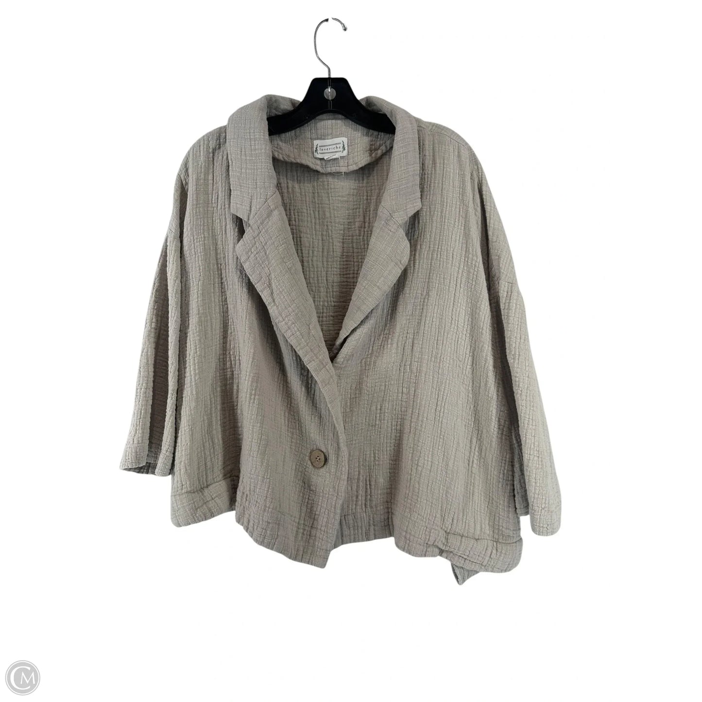 Top 3/4 Sleeve By Loveriche In Tan, Size: 2x