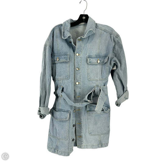 Dress Casual Short By Impressions In Blue Denim, Size: L