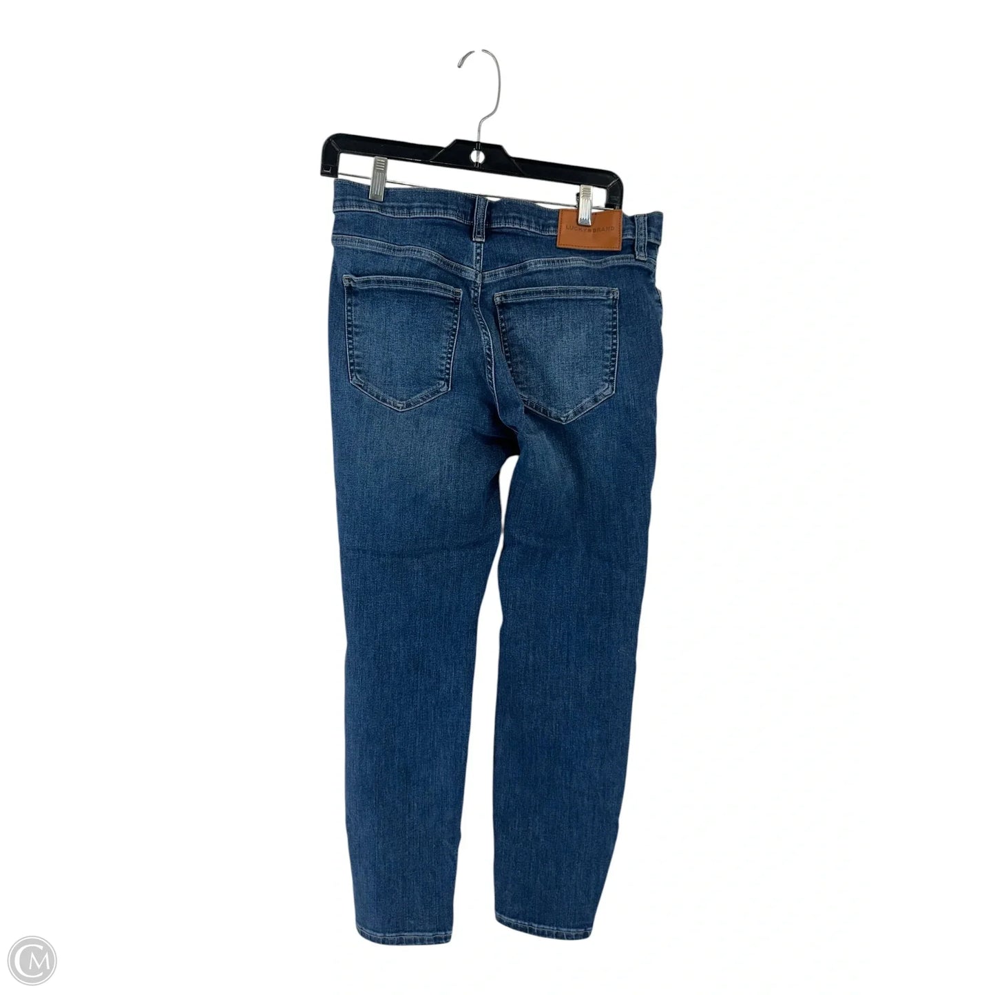 Jeans Cropped By Lucky Brand In Blue Denim, Size: 8