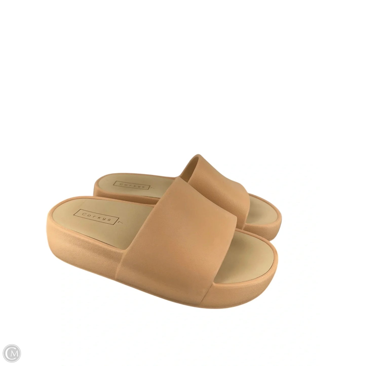 Sandals Heels Platform By Corkys In Tan, Size: 7