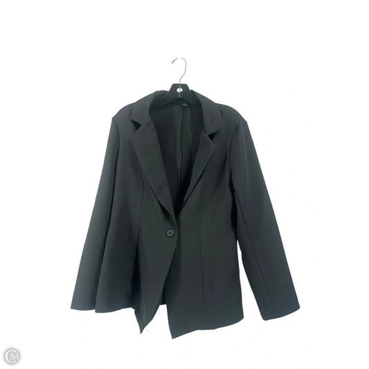 Blazer By Clothes Mentor In Black, Size: L