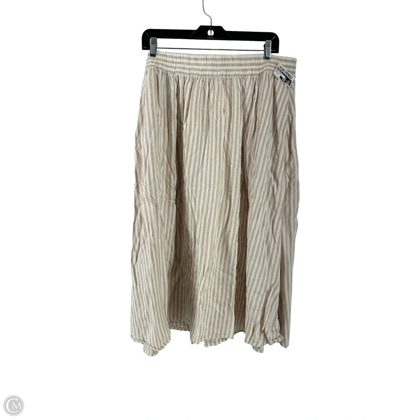 Skirt Midi By A New Day In Striped Pattern, Size: Xxl