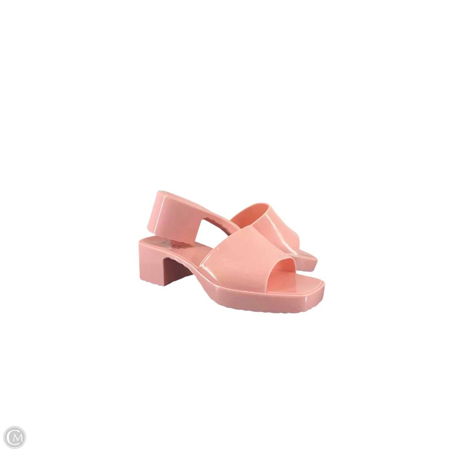 Sandals Heels Block By Nicole By Nicole Miller In Pink, Size: 9