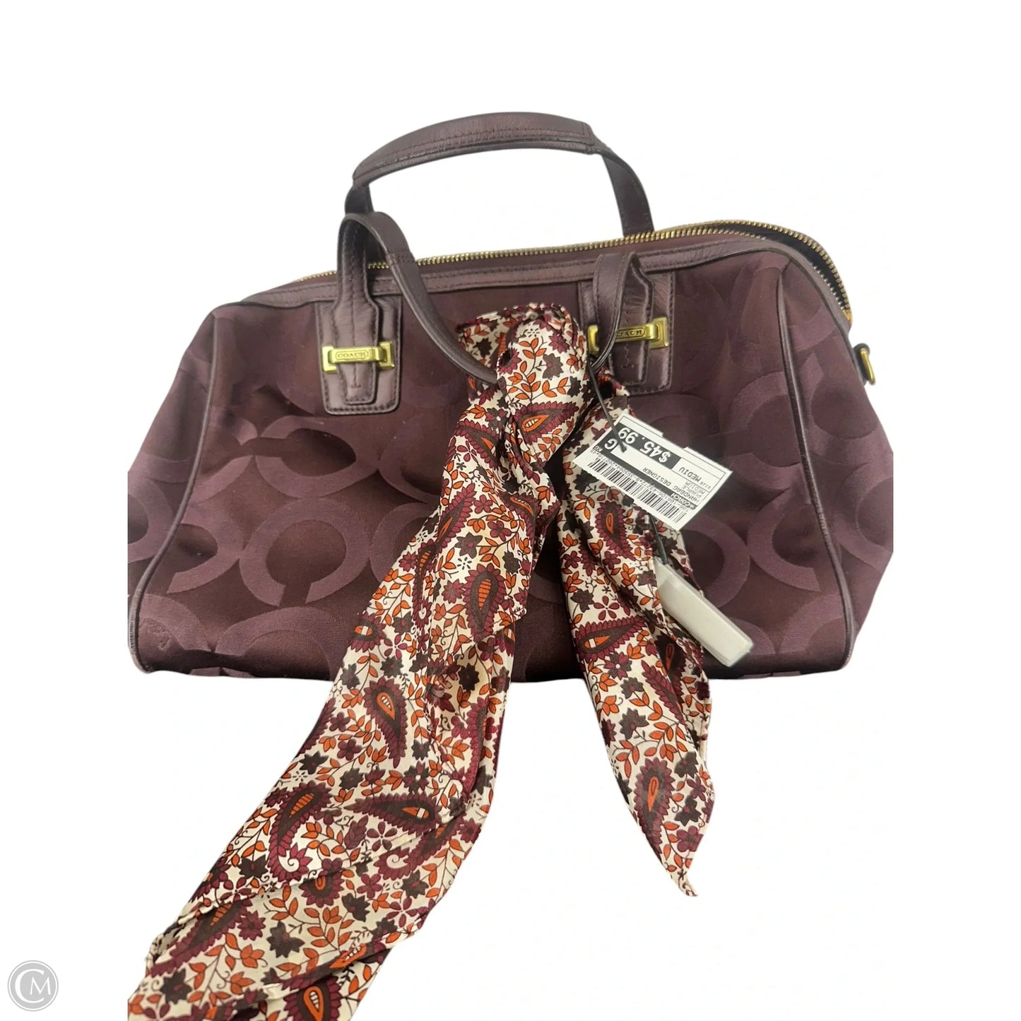 Handbag Designer By Coach, Size: Medium