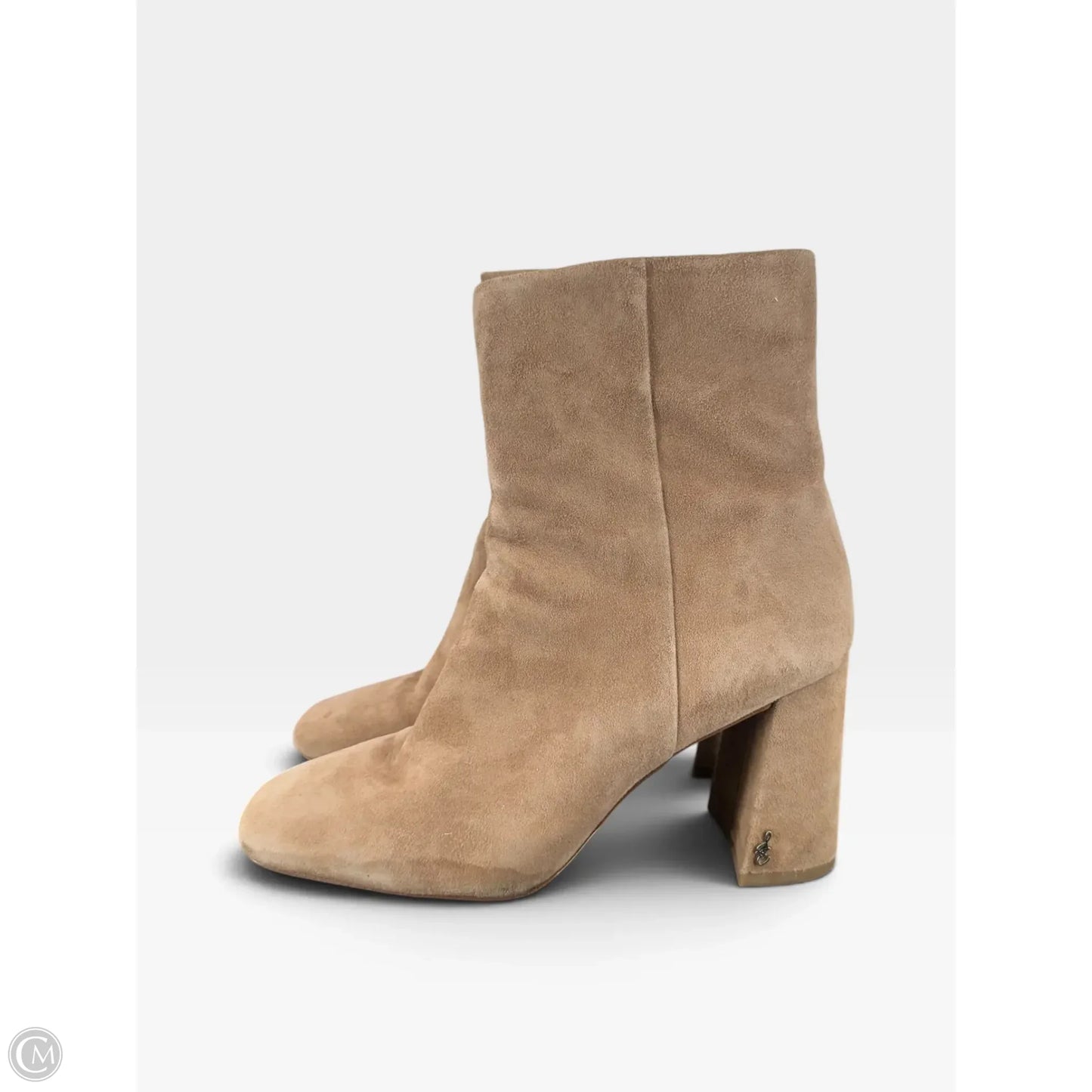 Boots Ankle Heels By Sam Edelman In Tan, Size: 9