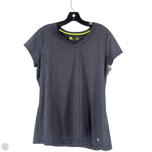 Athletic Top Short Sleeve By Xersion In Black, Size: L