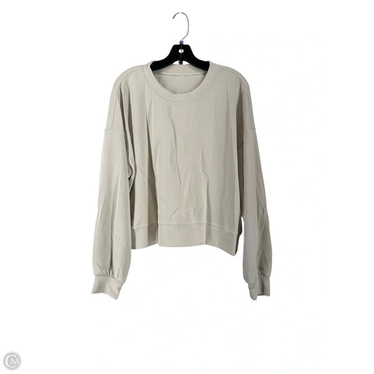 Sweatshirt Crewneck By Lululemon In Cream, Size: 10