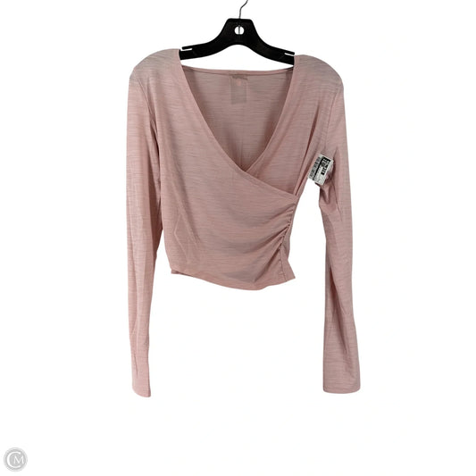Athletic Top Long Sleeve Collar By Calia In Pink, Size: S