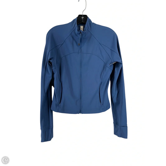 Athletic Jacket By Lululemon In Blue, Size: 10