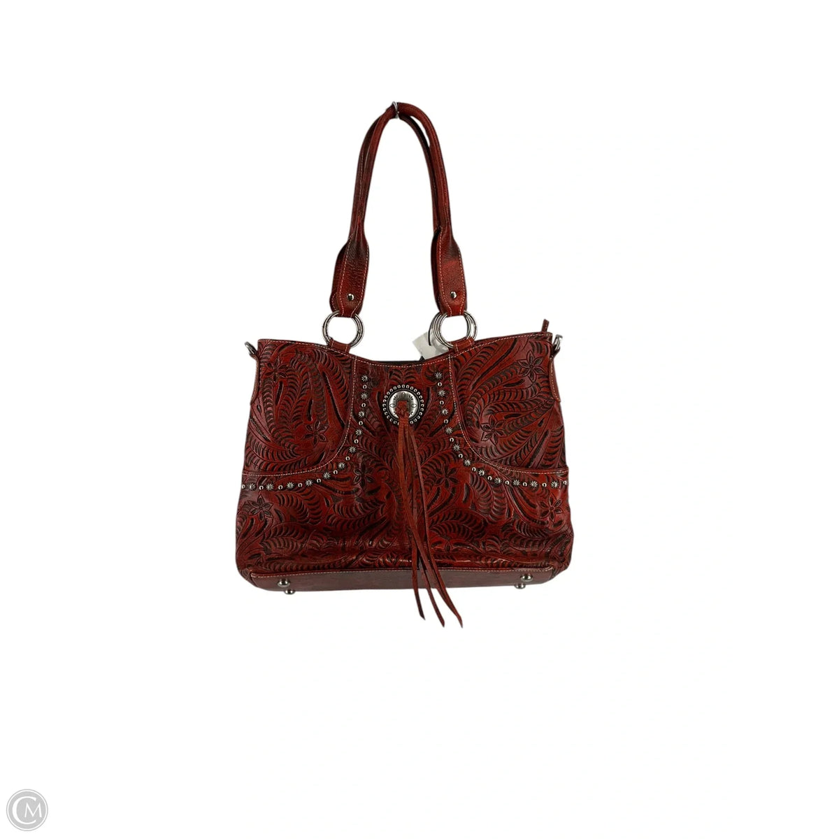 Handbag Leather By Clothes Mentor, Size: Large