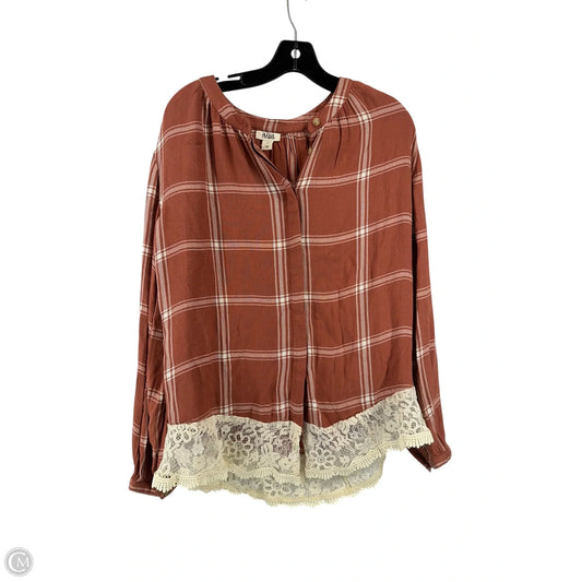 Top Long Sleeve By Ana In Orange, Size: Xs