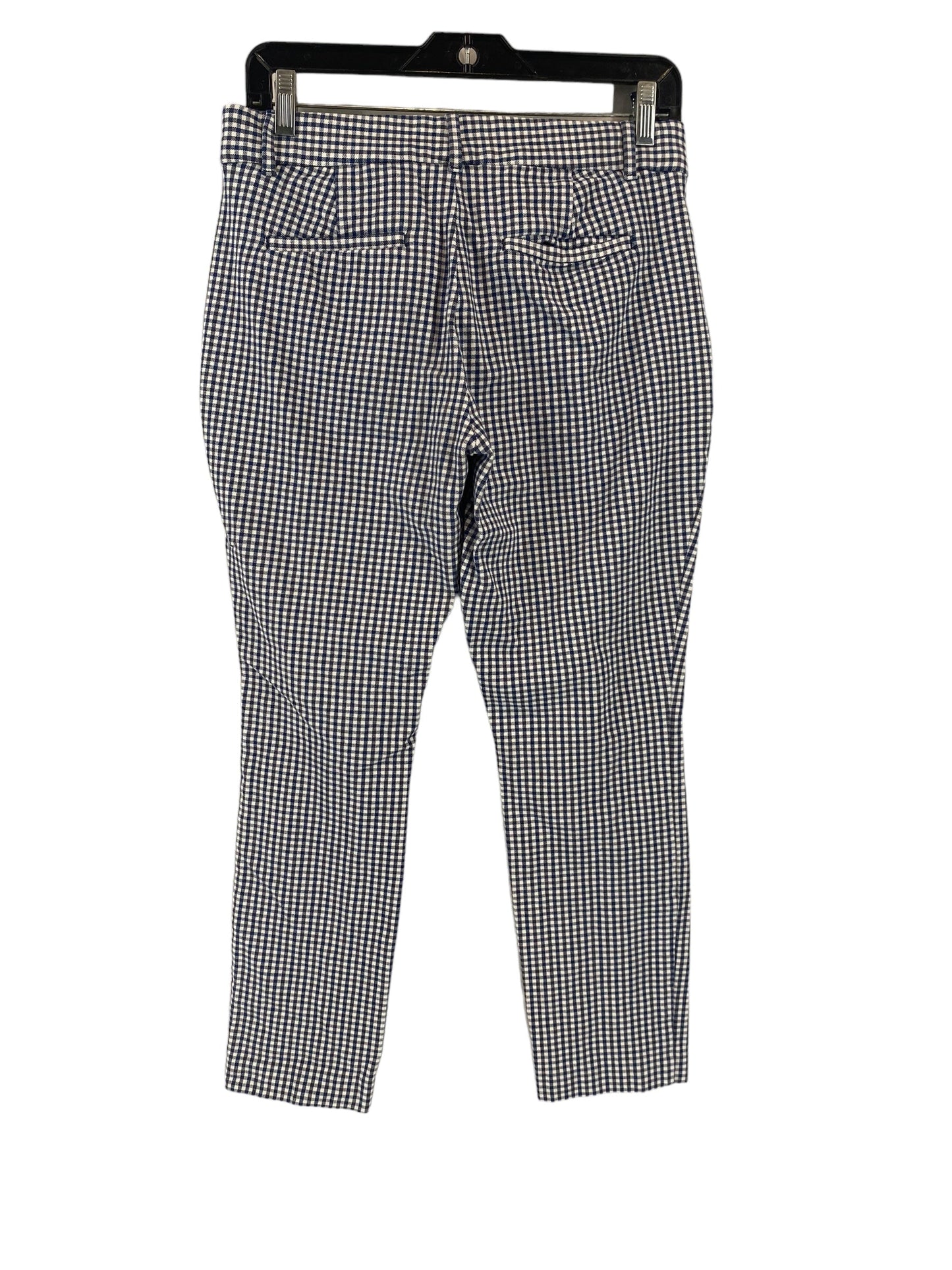 Checkered Pattern Pants Cropped Gap, Size 6