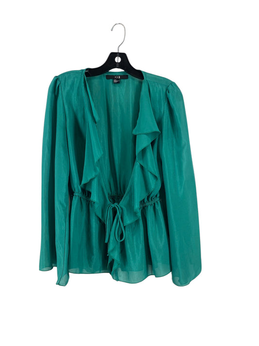 Top Long Sleeve By Clothes Mentor In Green, Size: M