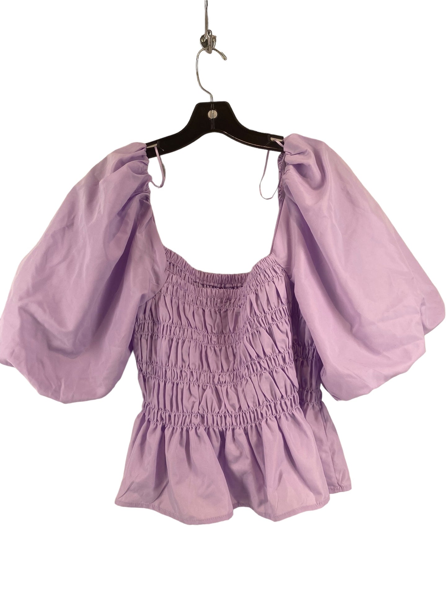 Purple Top Short Sleeve Mi Ami, Size Xl