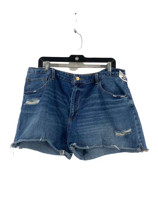 Blue Denim Shorts No Boundaries, Size 20