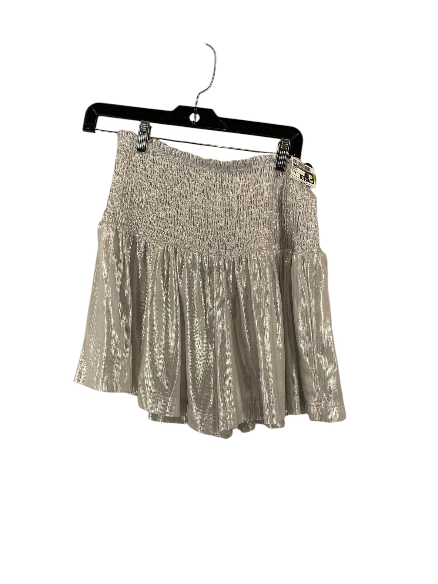 Shorts By Clothes Mentor In Silver, Size: M