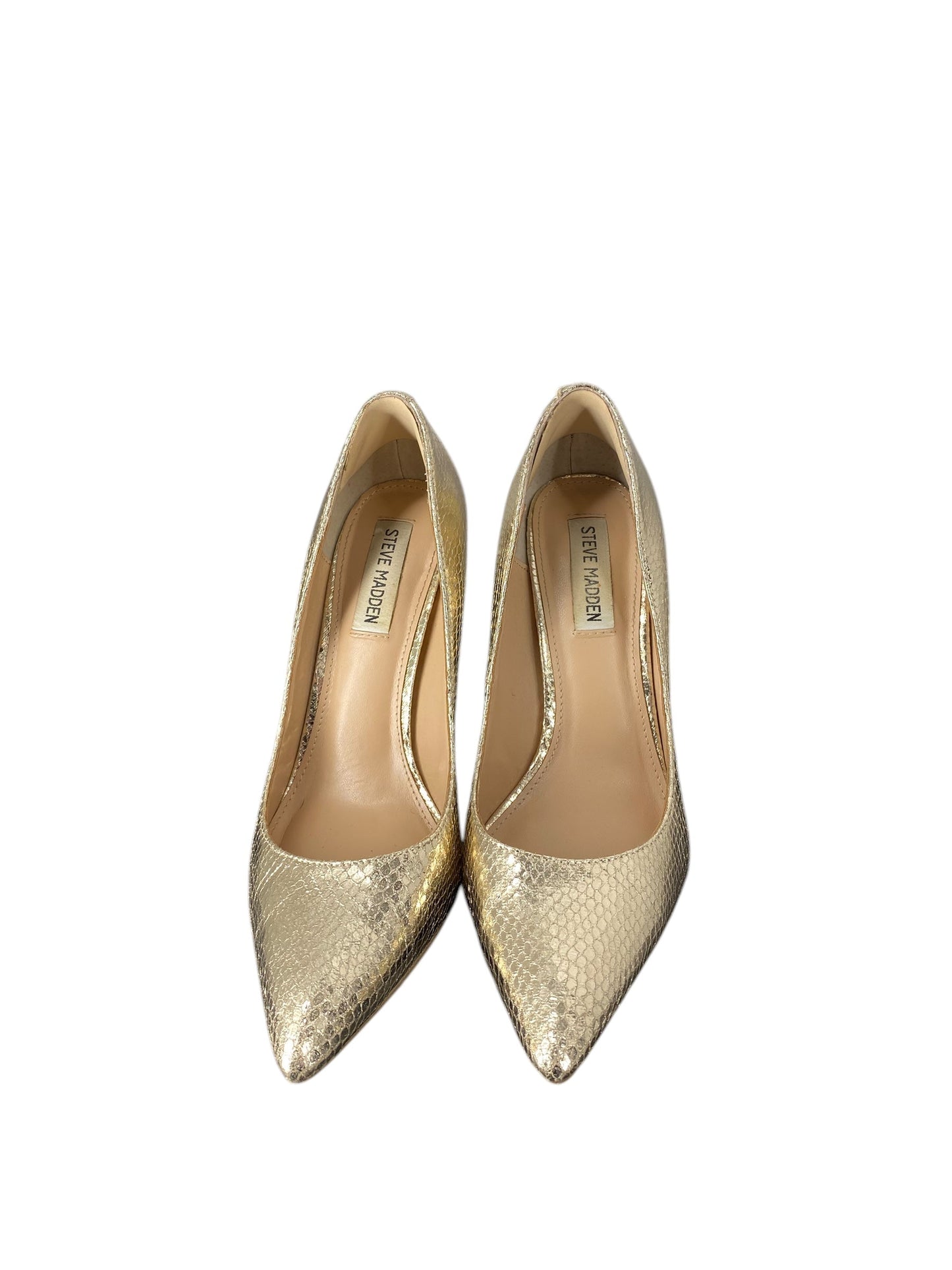 Shoes Heels Stiletto By Steve Madden In Gold, Size: 7.5