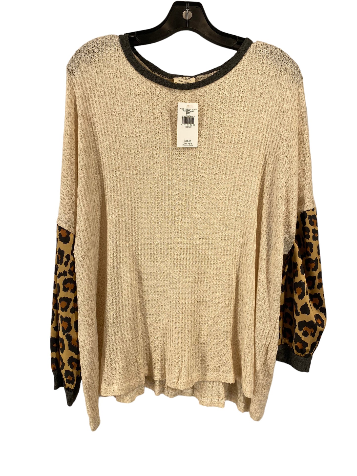 Top Long Sleeve By Peach Love Cream California  Size: M