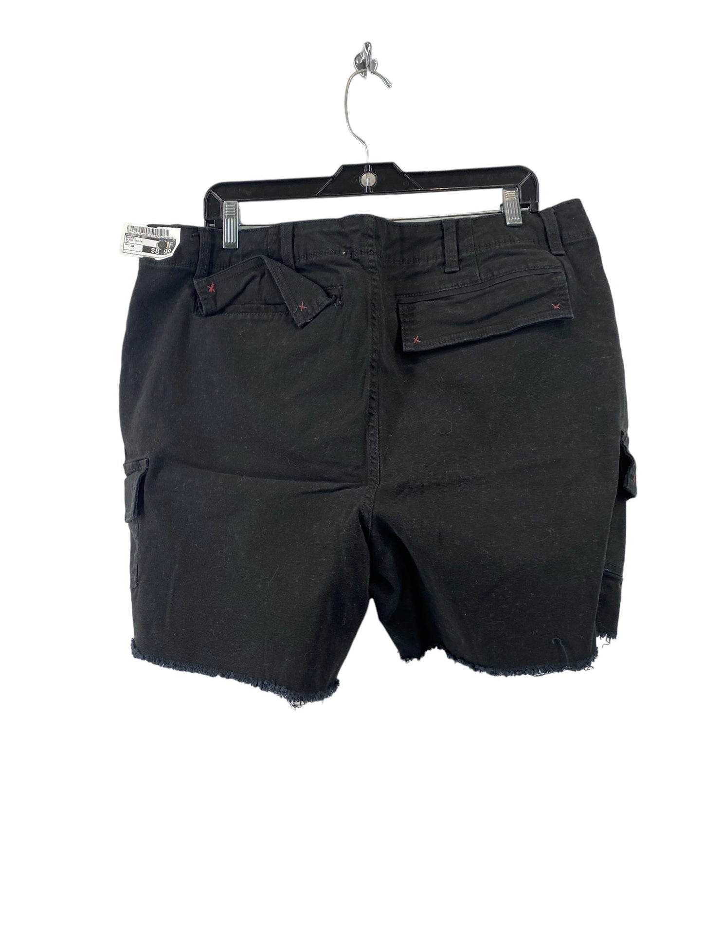 Black Denim Shorts Terra & Sky, Size 18