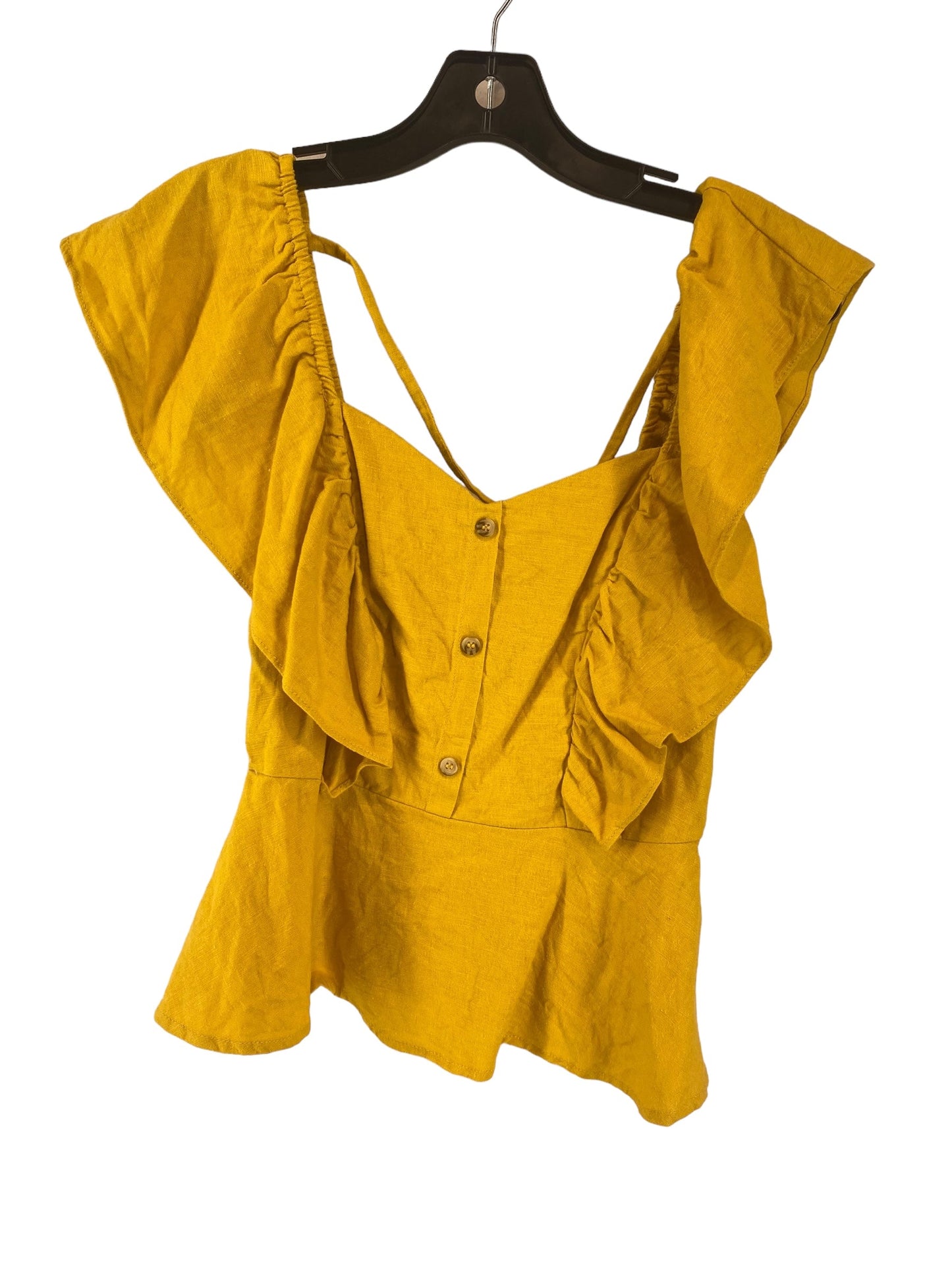 Yellow Top Sleeveless Bp, Size Xs