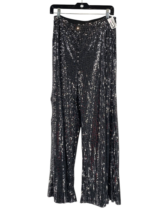 Pants Wide Leg By Shein In Silver, Size: L