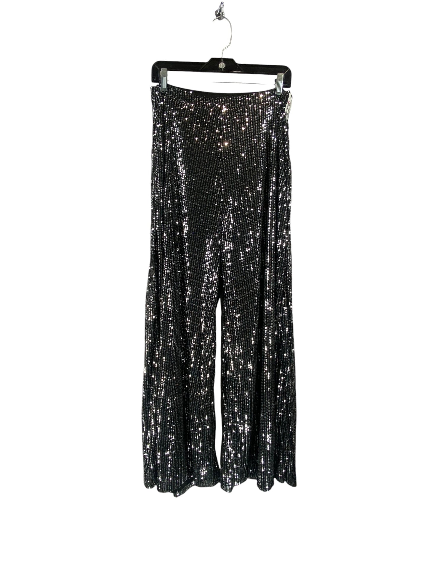 Pants Wide Leg By Shein In Silver, Size: L