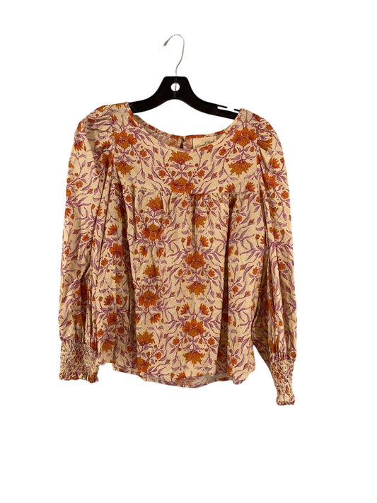 Top Long Sleeve By Universal Thread In Floral Print, Size: M