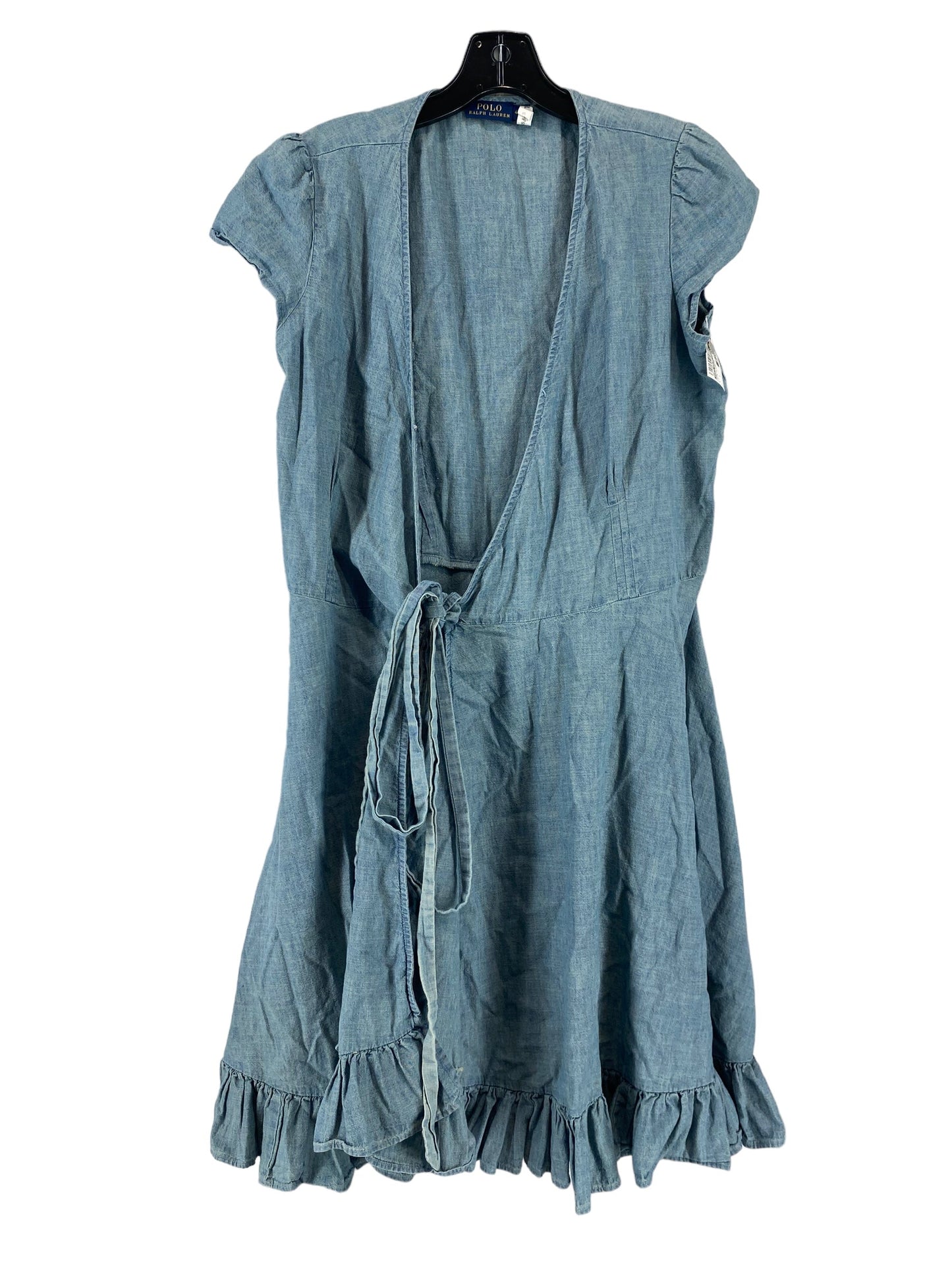 Blue Denim Dress Casual Midi Polo Ralph Lauren, Size 4