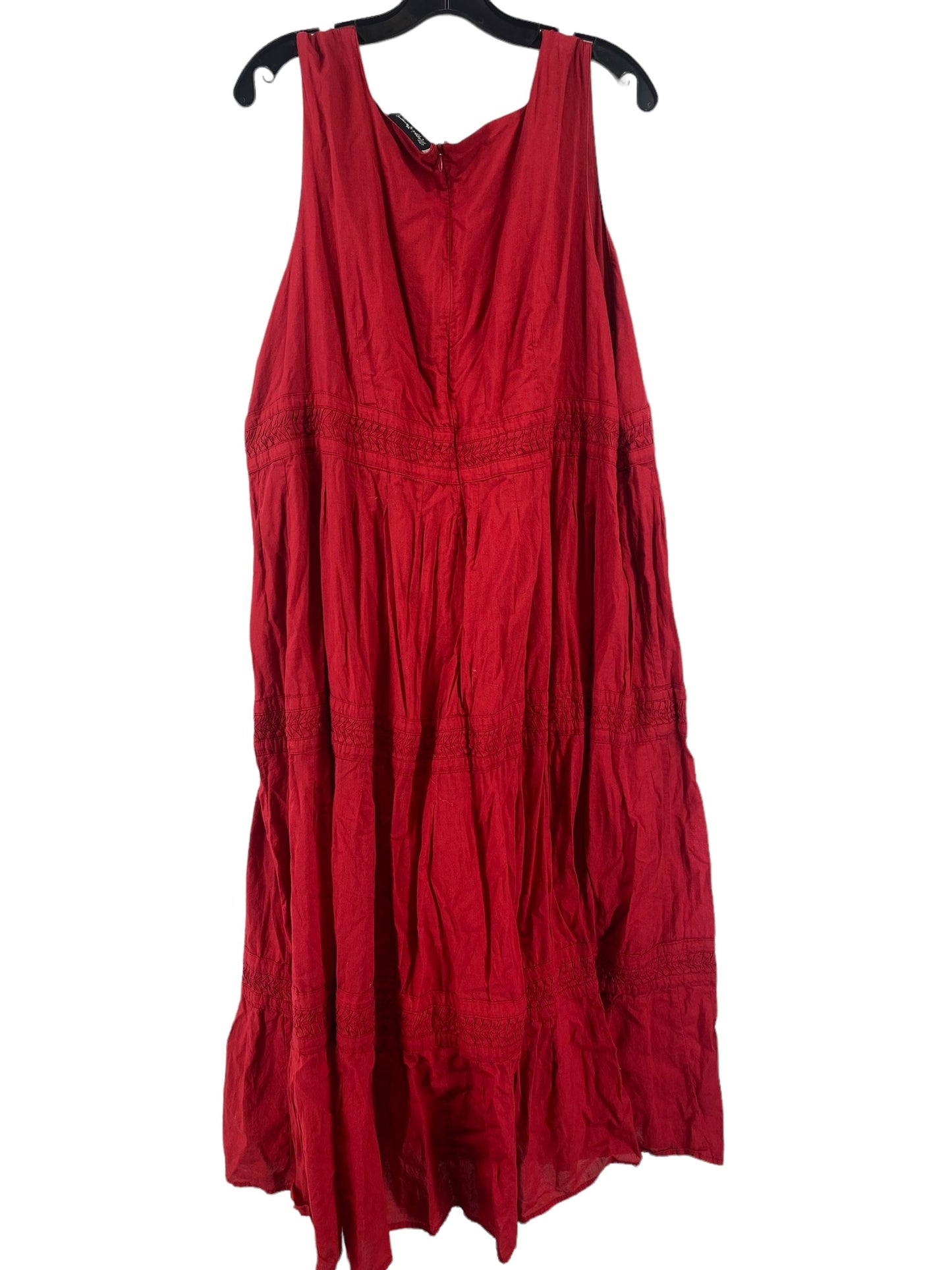 Red Dress Casual Maxi Maggie Barnes, Size 26