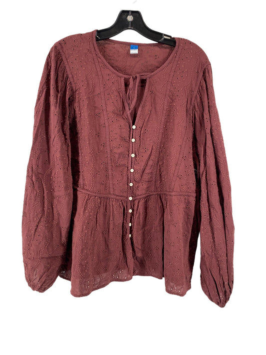 Blouse Long Sleeve By Old Navy  Size: Xl