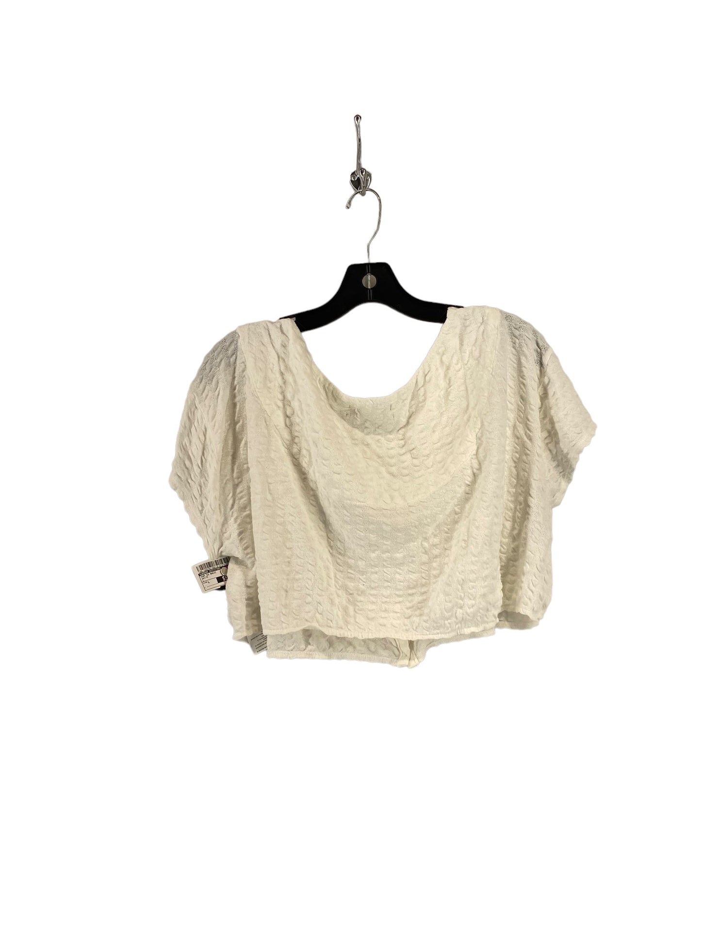 White Top Short Sleeve Basic Urban Outfitters, Size L