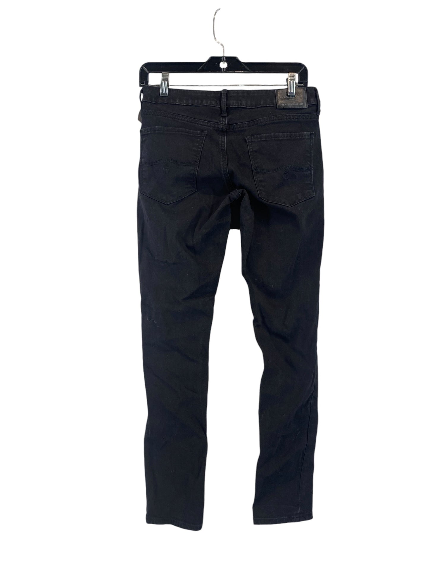 Jeans Skinny By Lucky Brand In Black Denim, Size: 2