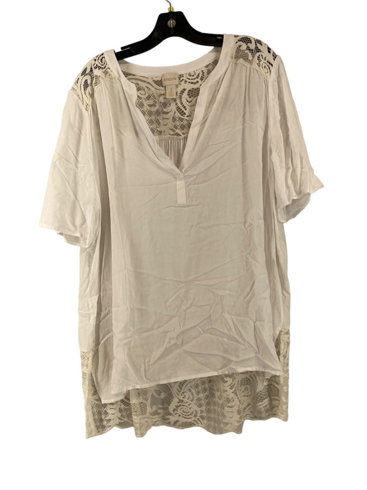 Blouse Short Sleeve By Chicos  Size: 3