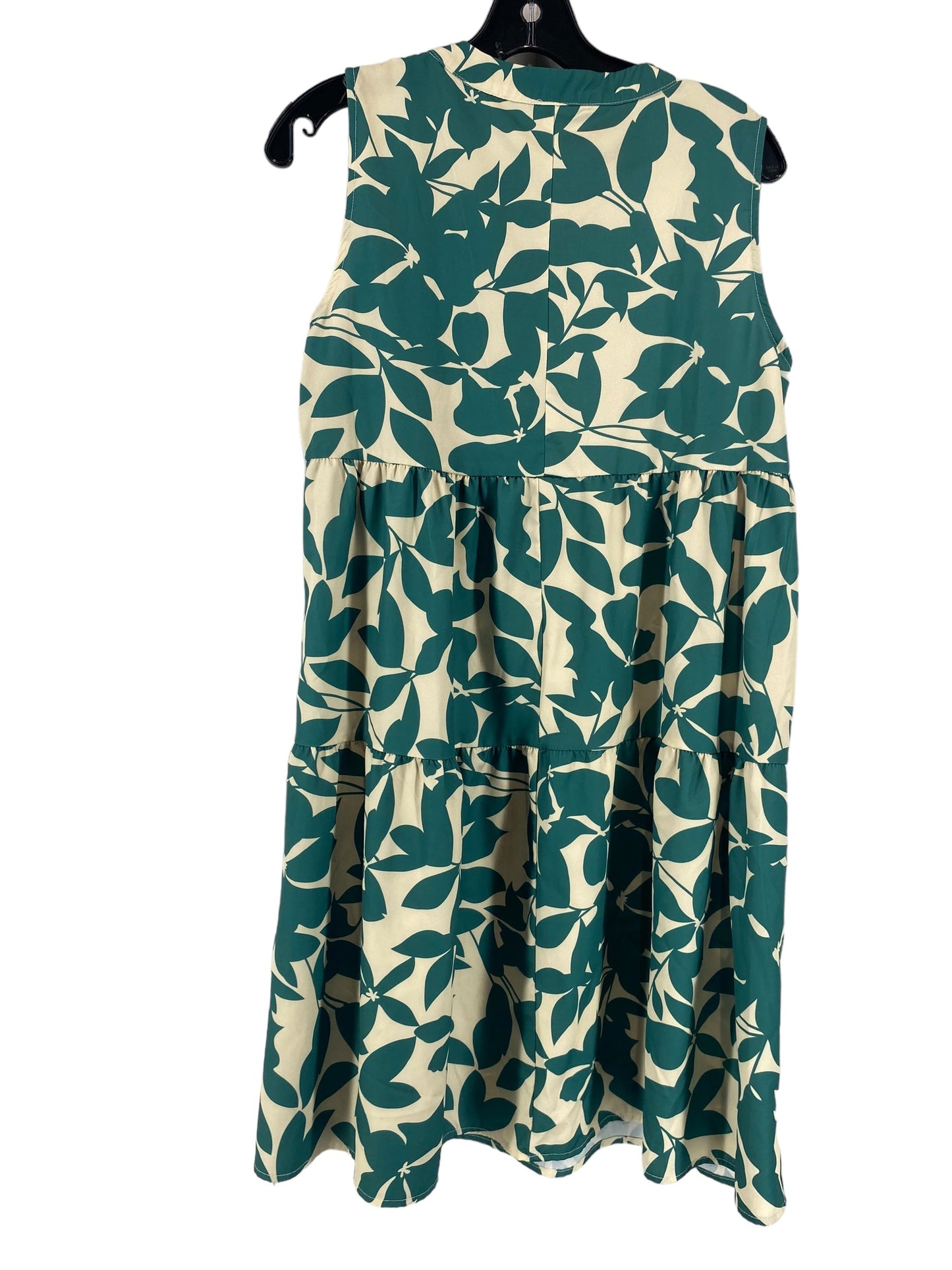 Tropical Print Dress Casual Short Shein, Size M