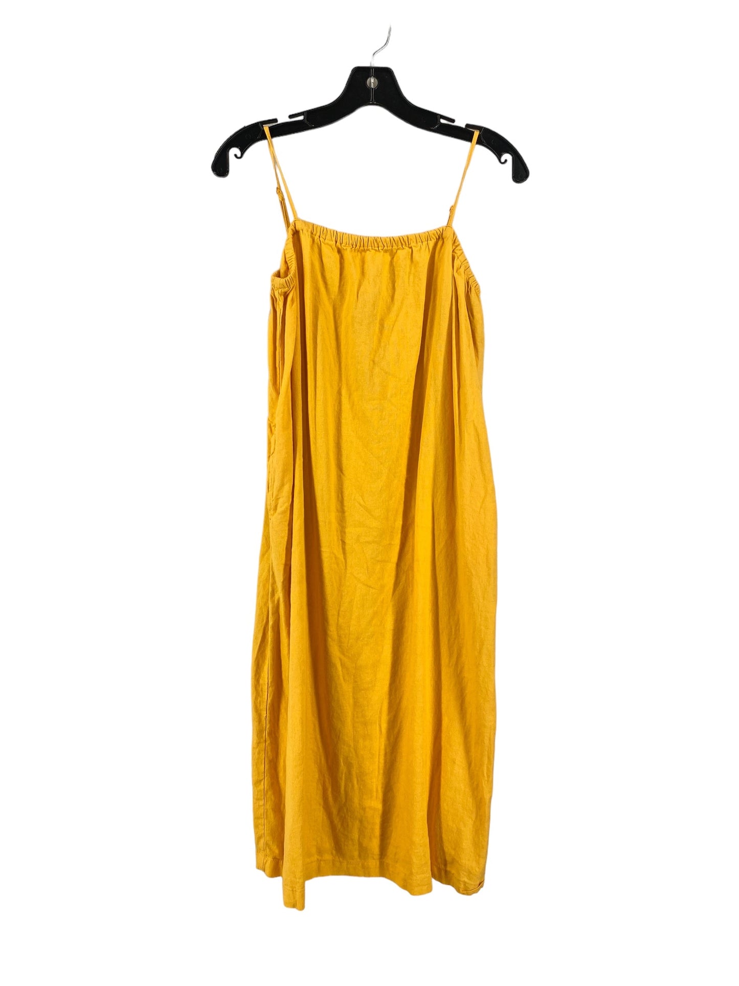 Yellow Dress Casual Midi A New Day, Size Xs