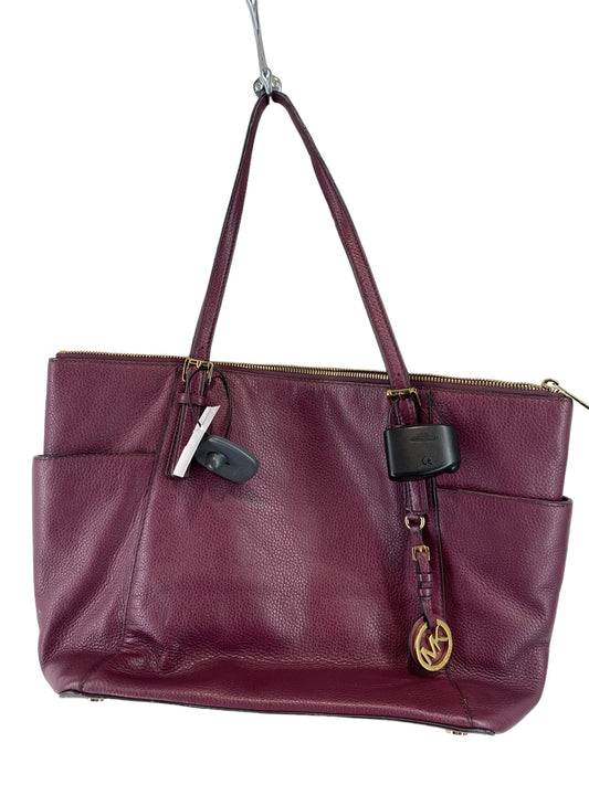 Purple Handbag Designer Michael Kors, Size Large