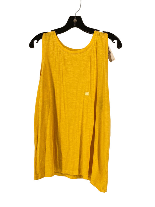 Yellow Top Sleeveless Loft, Size L